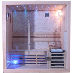 SunRay Westlake 3-Person Hardwood Traditional Sauna 4.5kW
