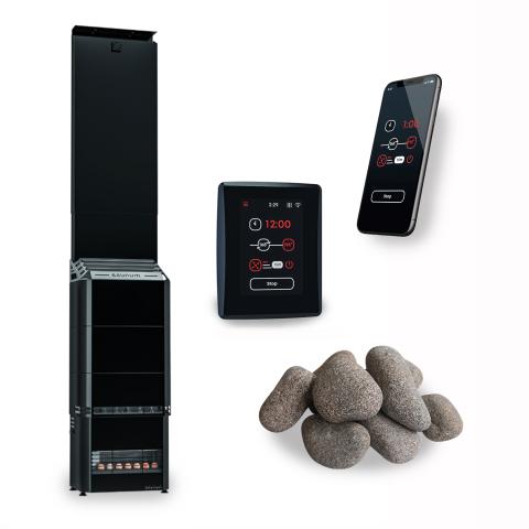 Saunum AIR 7 WiFi Smart Sauna Heater 6.4kW - Air Series Package