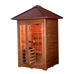 SunRay Bristow Canadian Hemlock 2-Person Outdoor Sauna 4.5kW