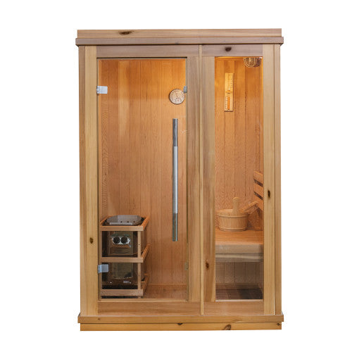 SunRay Aston 1-Person Indoor Traditional Sauna - Canadian Hemlock