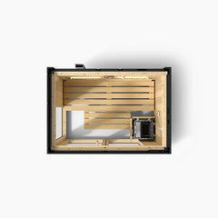 2-person Indoor Sauna | Kohler C1 Indoor Sauna Kit, Graphite Grey