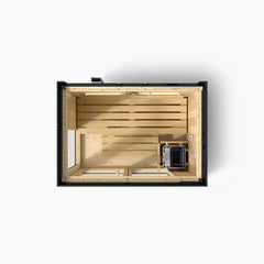 2-person Indoor Sauna | Kohler C1 Indoor Sauna Kit, Graphite Grey
