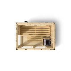2-person Indoor Sauna | Kohler C1 Indoor Sauna Kit, Scandinavian Spruce