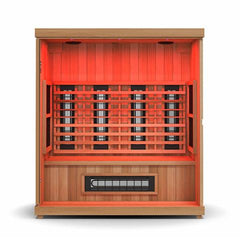 Finnmark FD-3 4-Person Full Spectrum Infrared Sauna - Cedar