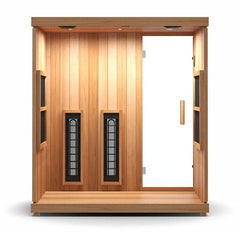 Finnmark FD-3 4-Person Full Spectrum Infrared Sauna - Cedar