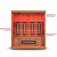 Finnmark FD-3 4-Person Full Spectrum Infrared Sauna - Cedar