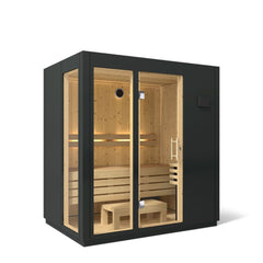 3-person Indoor Sauna | Kohler C1 Indoor Sauna Kit, Graphite Grey