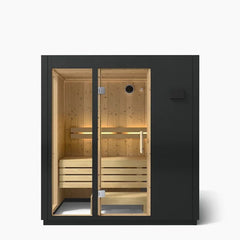 3-person Indoor Sauna | Kohler C1 Indoor Sauna Kit, Graphite Grey