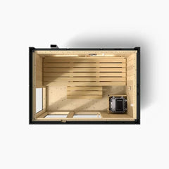 3-person Indoor Sauna | Kohler C1 Indoor Sauna Kit, Graphite Grey
