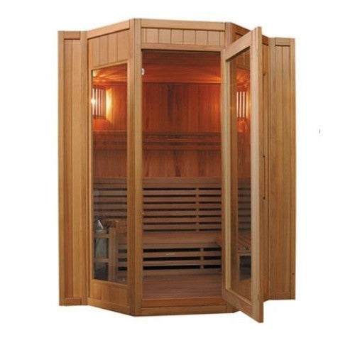 SunRay Tiburon 4-Person Canadian Hemlock Traditional Sauna