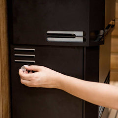 Saunum AIR 10 Black Electric Sauna Heater 9.6kW with Climate Equalizer