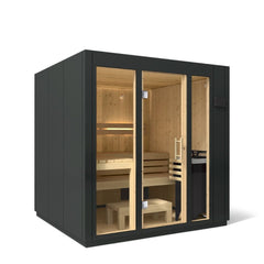 5-person Indoor Sauna | Kohler C1 Indoor Sauna Kit, Graphite Grey