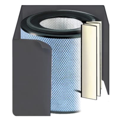 White Austin Air Allergy Machine replacement filter FR400, standard size, designed for air purifiers.
