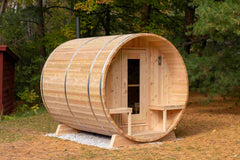 Dundalk 4-Person Barrel Sauna - Canadian White Cedar (CTC2245W)
