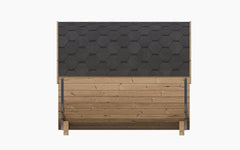 SaunaLife E8G Premium 6-Person Barrel Sauna - Thermo-Spruce Glass Front