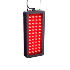 Hooga HG500 red light therapy device with sleek design and adjustable settings for wellness and pain management.