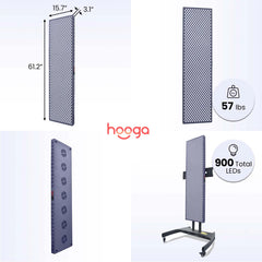 Hooga PRO4500 Red Light Therapy Panel | Full Body 660nm & 850nm Light Therapy System | Biohacker Direct