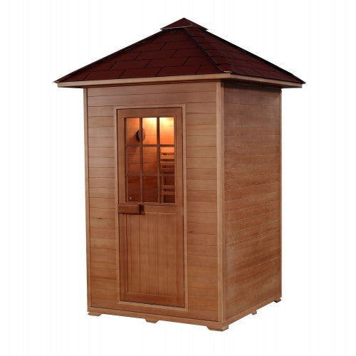 SunRay Eagle 2-Person Hemlock Outdoor Traditional Sauna 4.5kW