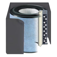 White Austin Air HealthMate Plus replacement filter with activated carbon and 5-year lifespan