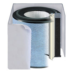 Austin Air HealthMate replacement filter in white with multi-layered filtration system for air purifiers.