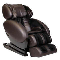 Infinity IT-8500 Plus massage chair in black leather with adjustable settings for home therapy and relaxation
