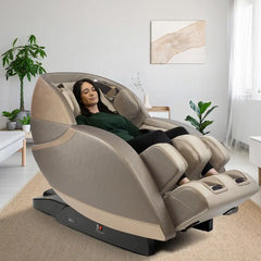 Kyota Kansha M878 4D massage chair in grey and black with ergonomic design and soothing massage features