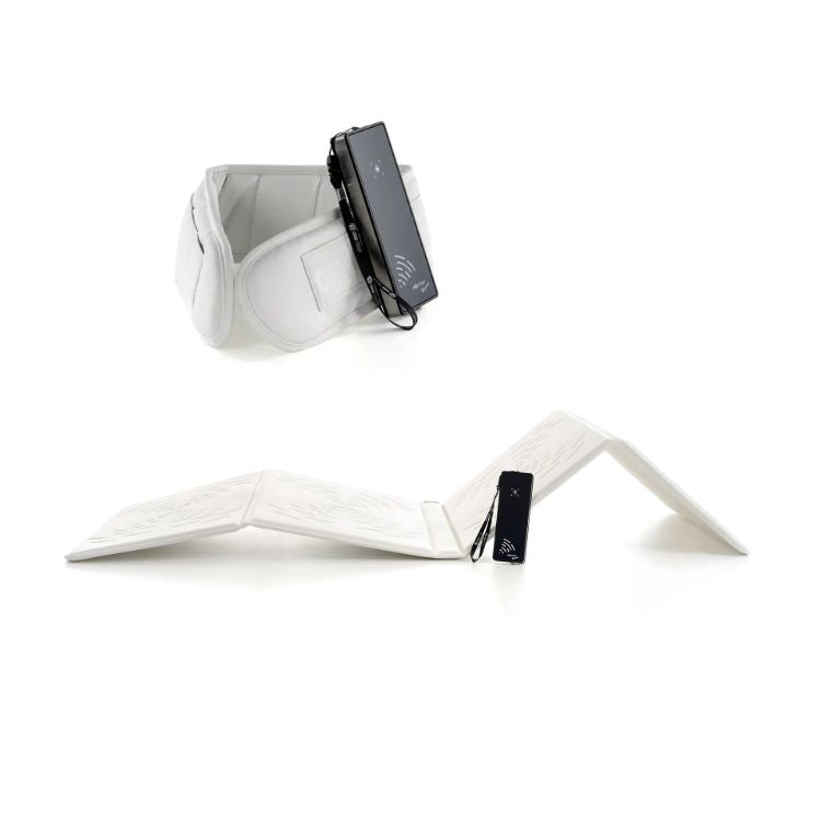 OMI PEMF Beyond Power Package, portable PEMF therapy device with a sleek design and easy-to-use interface