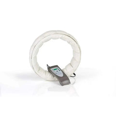 OMI PEMF Ring therapy device in sleek silver design for electromagnetic field therapy.