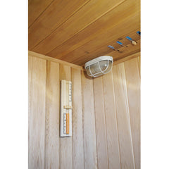 SunRay Charleston 4-Person Canadian Hemlock Traditional Sauna 6kW