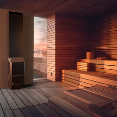 Saunum AIR 7 Black Electric Sauna Heater 6.4kW with Climate Equalizer