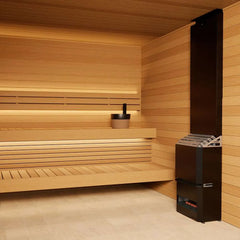 Saunum AIR 7 Black Electric Sauna Heater 6.4kW with Climate Equalizer