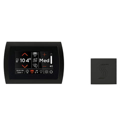 ThermaSol SignaTouch Control (Recessed, Black Trim) + Steam Head Kit (Square)