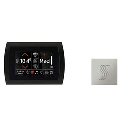 ThermaSol SignaTouch Control (Recessed, Black Trim) + Steam Head Kit (Square)