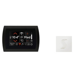 ThermaSol SignaTouch Control (Recessed, Black Trim) + Steam Head Kit (Square)