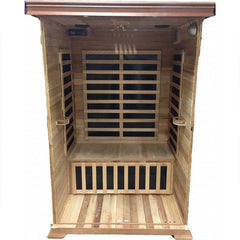SunRay Sierra 2-Person Canadian Cedar Infrared Sauna - 7 Carbon Heaters