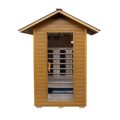 SunRay Burlington 2-Person Outdoor Infrared Sauna Canadian Hemlock