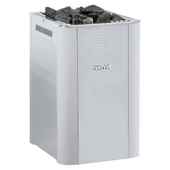 Harvia Pro Series 36 Duo wood-burning sauna heater, black, 31kW, dual stove design for efficient heating.