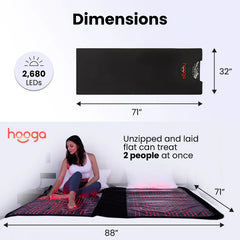 Hooga Red Light Therapy Full Body Pod XL | Full Body Red & Near Infrared Light Therapy | Biohacker Direct