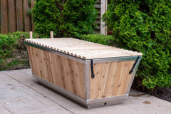 Polar Cold Plunge Tub - Stainless Steel 190 Gallon Cedar Skirt