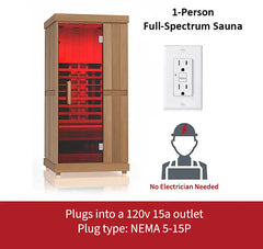 Finnmark FD-1 Full Spectrum Infrared Sauna - 1 Person Home Sauna
