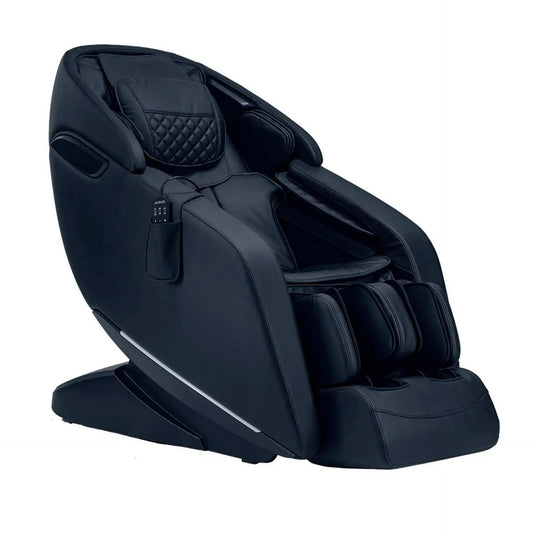 Kyota Genki M380 massage chair in black with ergonomic design and adjustable settings for ultimate relaxation