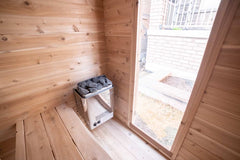 Dundalk 6x6 Cedar Cabin Sauna - 3 Person Electric Sauna CTC66W