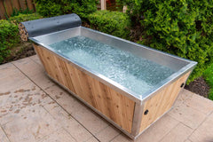 Polar Cold Plunge Tub - Stainless Steel 190 Gallon Cedar Skirt