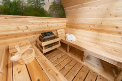 Dundalk 4-Person Barrel Sauna - Eastern White Cedar | Tranquility MP