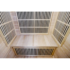 SunRay Evansport 2-Person Canadian Hemlock Infrared Sauna - 1665W