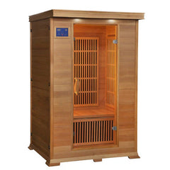 SunRay Evansport 2-Person Canadian Hemlock Infrared Sauna - 1665W