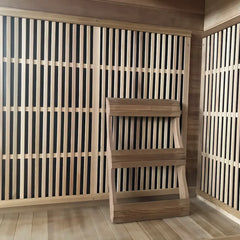 SunRay Roslyn Premium 4-Person Cedar Infrared Sauna - Carbon Heaters