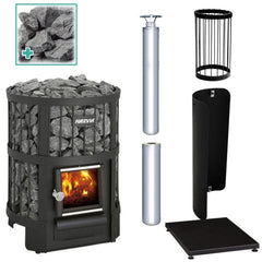 Harvia Legend 150 Wood-Burning Sauna Stove Package 16kW