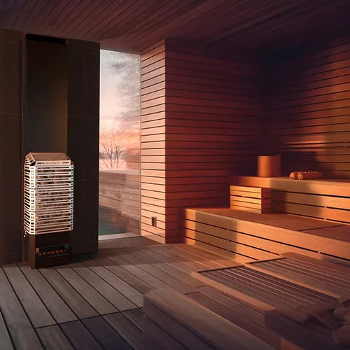 Saunum AIR 5 Stainless Steel WiFi Sauna Heater Package