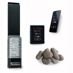 Saunum AIR 5 Stainless Steel WiFi Sauna Heater Package